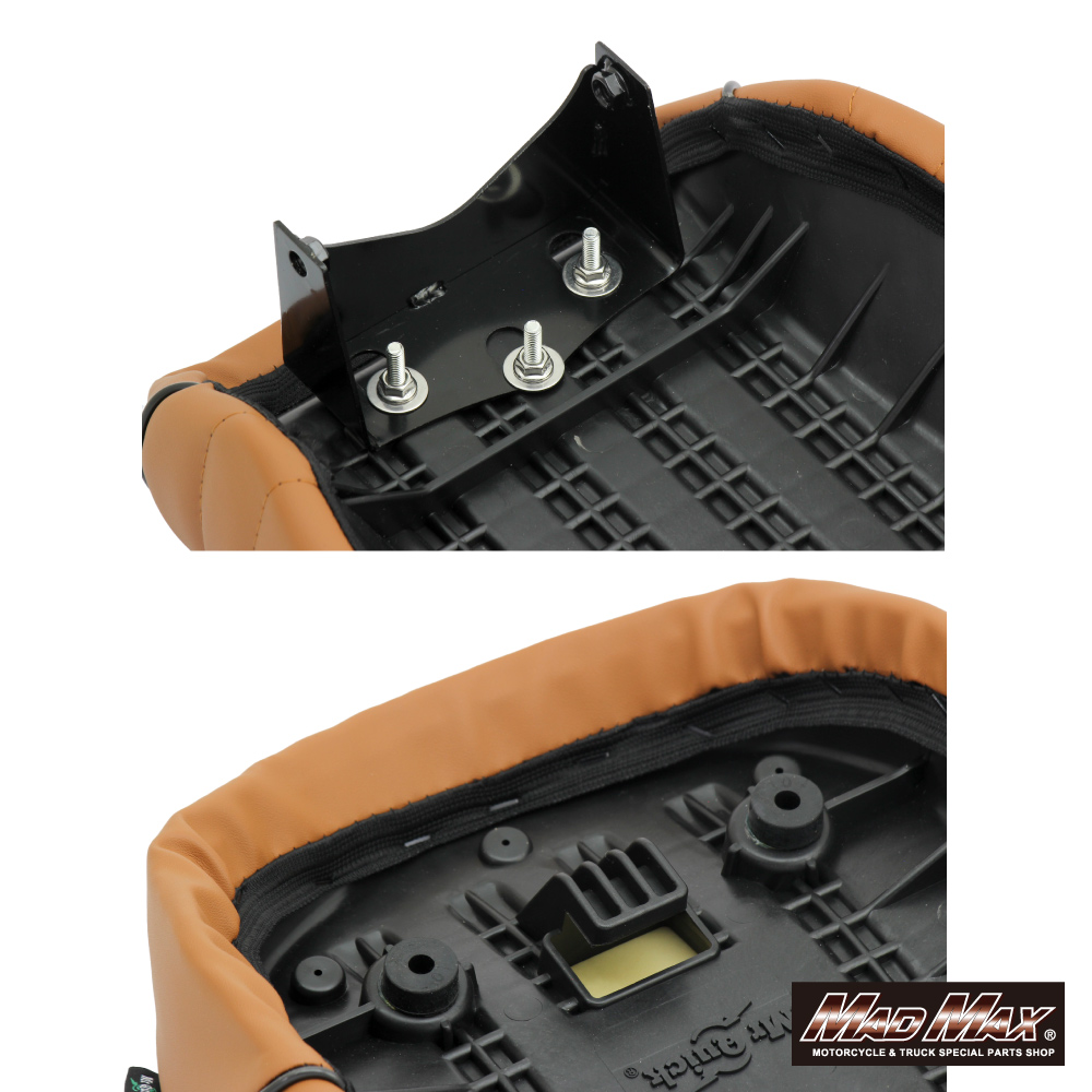 Mr Quick製 ホンダ モンキー125用 タックロールシート ブラウン Mr Quick製 ホンダ モンキー125用 タックロールシート ブラウン