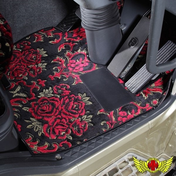 フロアマット 華恋 金華山 パープル 【運転席のみ】 デュトロ標準 H11