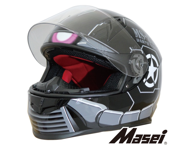 MASEI (マセイ) HELMETS ロボヘル 850　フルフェイスヘルメット 艶ありブラック