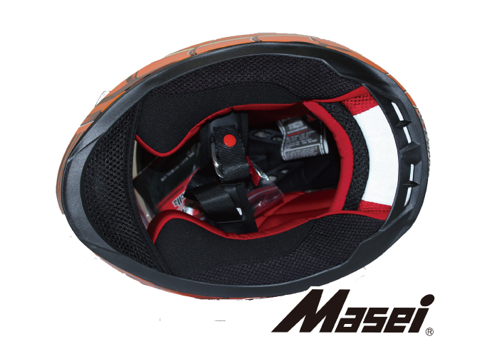 MASEI (マセイ) HELMETS ロボヘル 850 フルフェイス ヘルメット 艶ありオレンジ [株式会社マッドマックス]